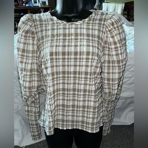 Just Female Hamilton Check Blouse